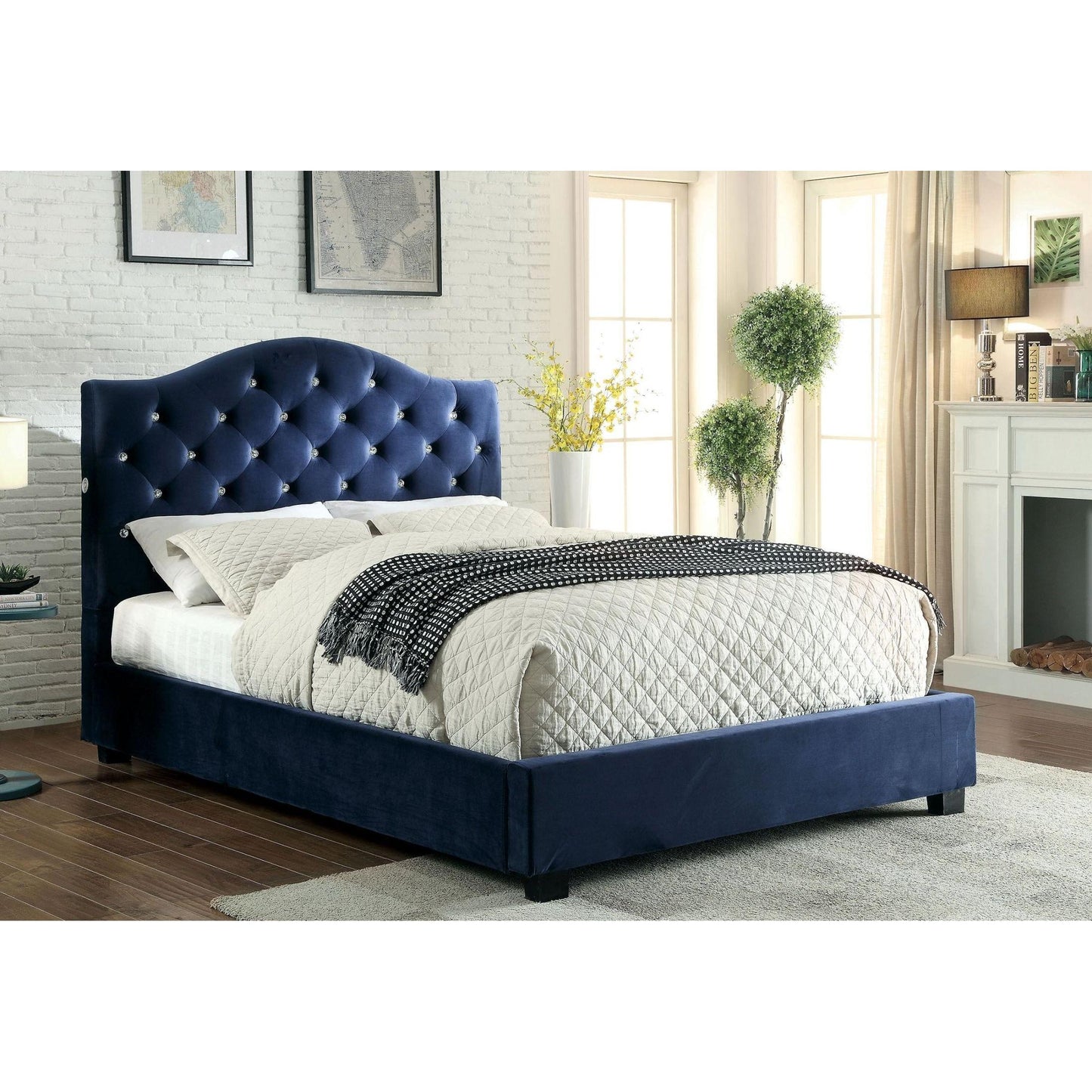  Furniture of America Cressida King Platform Bed CM7421NV-EK-BED IMAGE 7