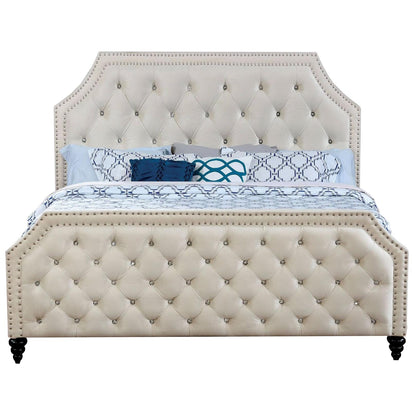  Furniture of America Claudine King Upholstered Panel Bed CM7675EK-BED IMAGE 2