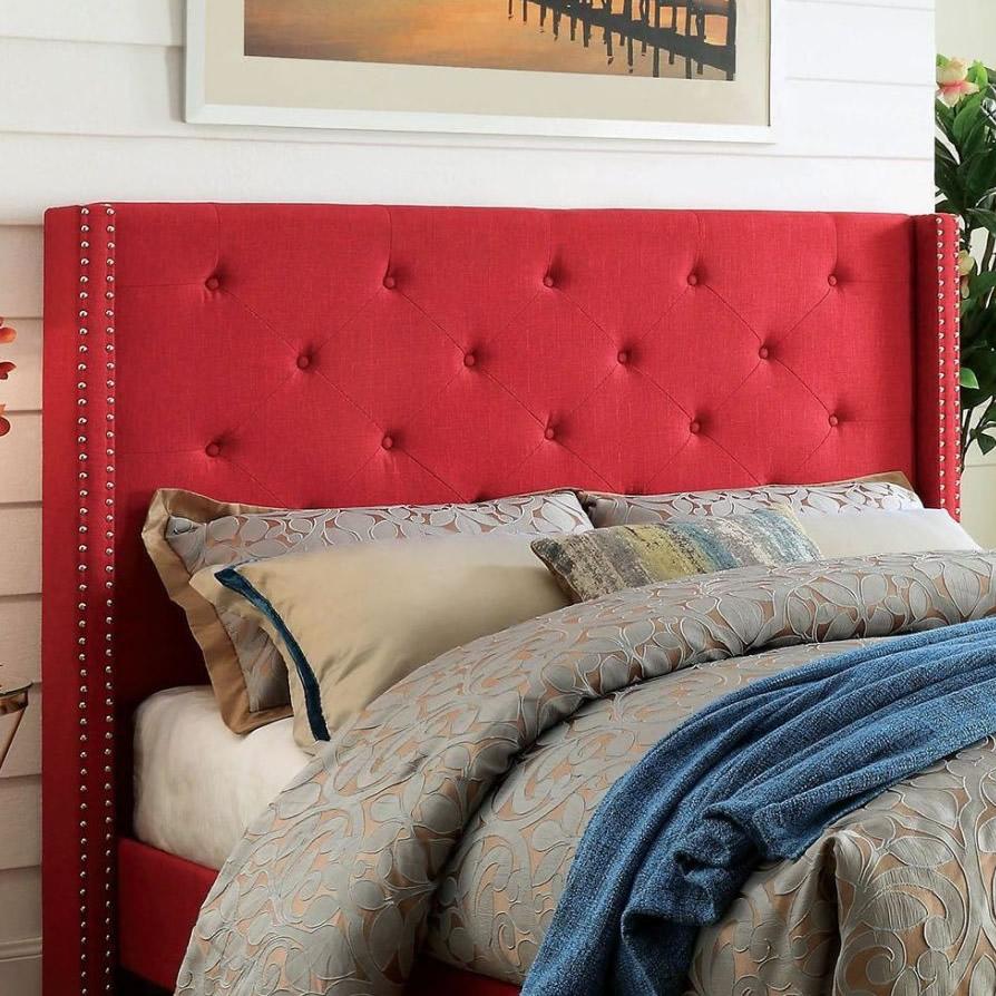 Furniture of America Anabelle Full Upholstered Panel Bed CM7677RD-F-BED IMAGE 3