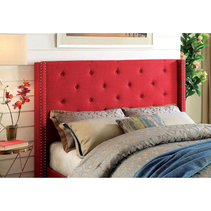  Furniture of America Anabelle Full Upholstered Panel Bed CM7677RD-F-BED IMAGE 4