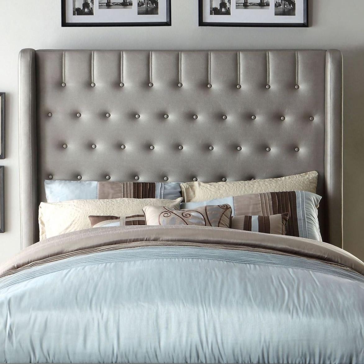  Furniture of America Mira Queen Upholstered Panel Bed CM7055Q-BED IMAGE 2