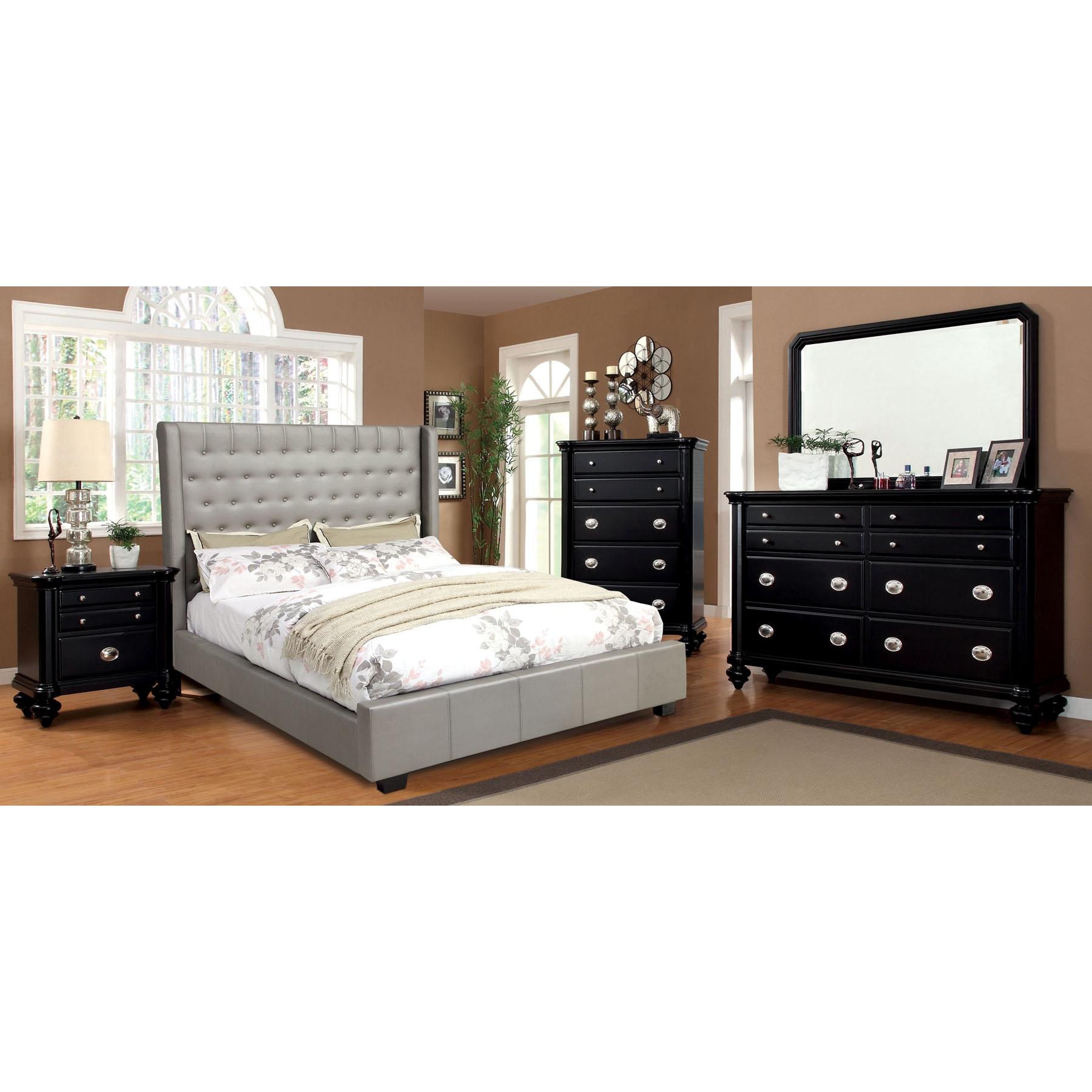  Furniture of America Mira Queen Upholstered Panel Bed CM7055Q-BED IMAGE 4