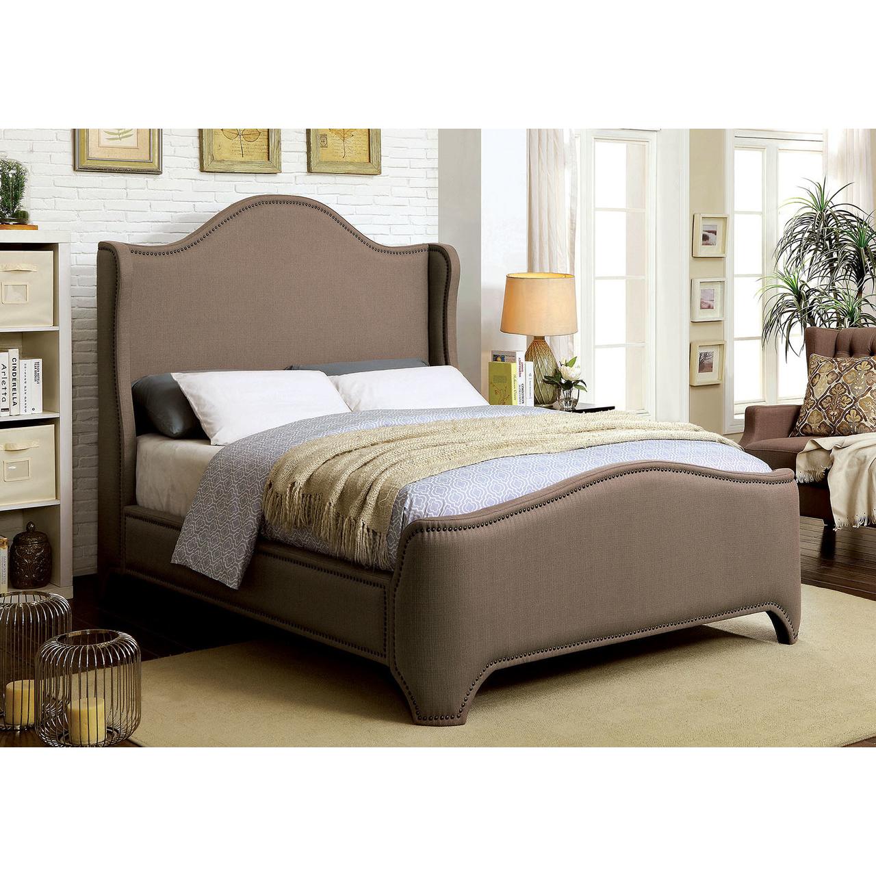  Furniture of America Rebecca California King Upholstered Panel Bed CM7516CK-BED IMAGE 4