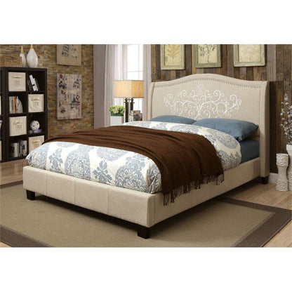  Furniture of America Karissa King Upholstered Panel Bed CM7698EK-BED IMAGE 4