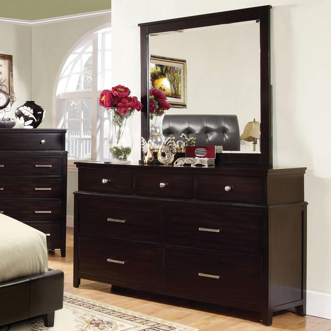  Furniture of America Fontes Dresser Mirror CM7118M IMAGE 2