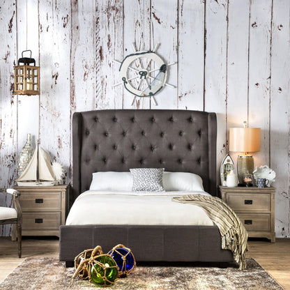  Furniture of America Fontes Queen Upholstered Panel Bed CM7050GY-Q-BED IMAGE 8