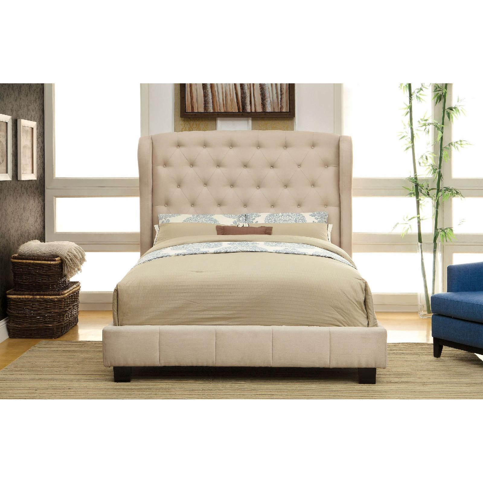  Furniture of America Fontes King Upholstered Panel Bed CM7050IV-EK-BED IMAGE 7