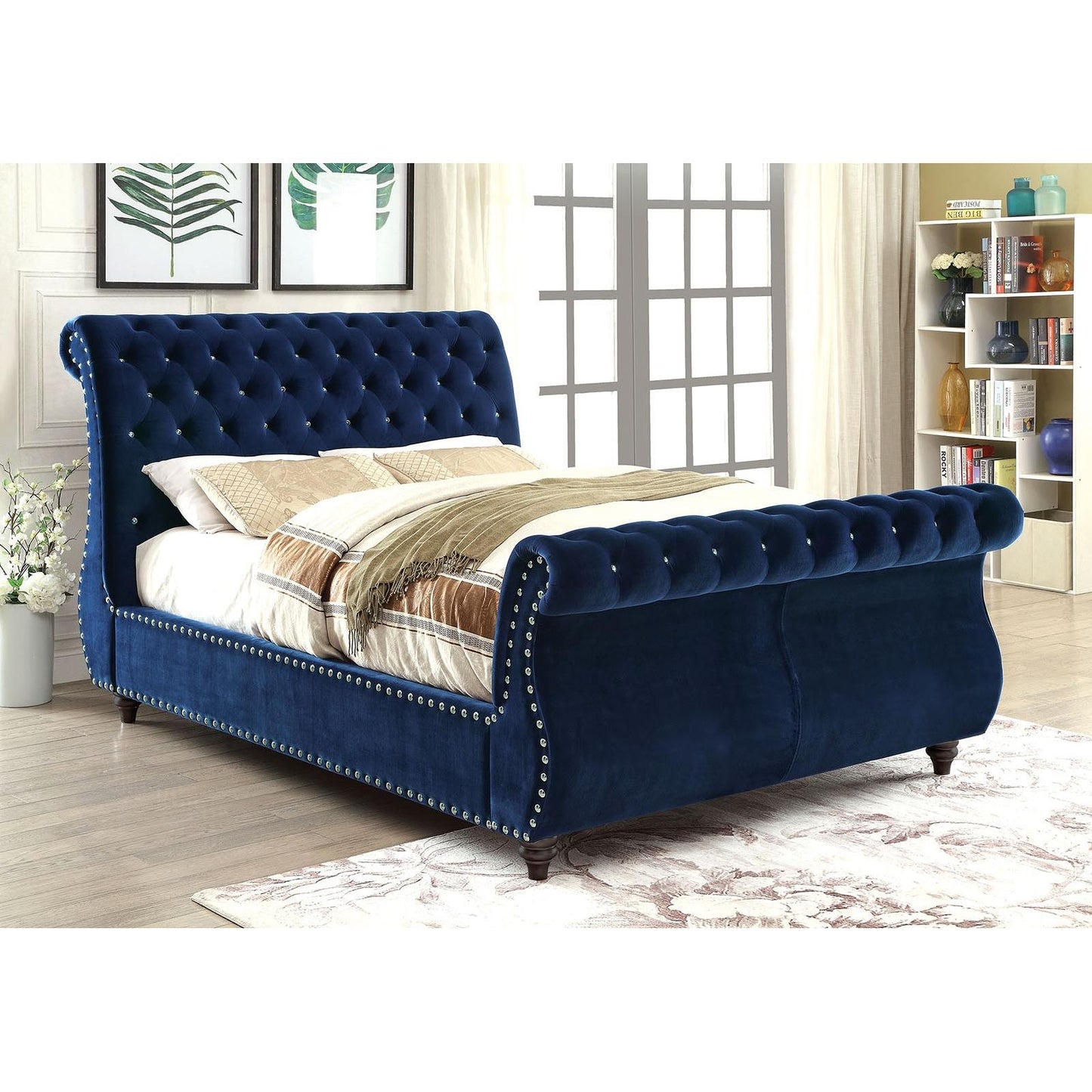  Furniture of America Noella Queen Sleigh Bed CM7128NV-Q-BED IMAGE 5