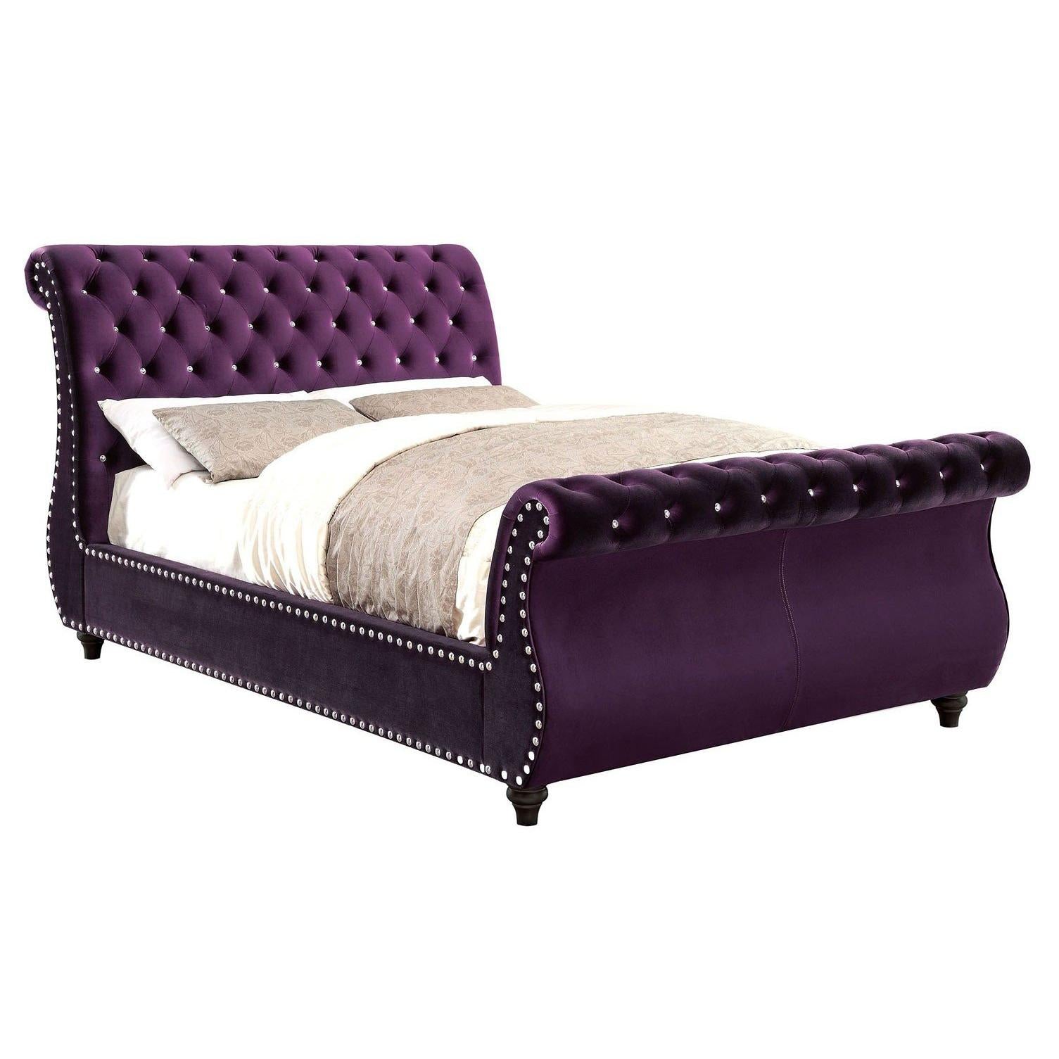  Furniture of America Noella Queen Sleigh Bed CM7128PR-Q-BED IMAGE 1