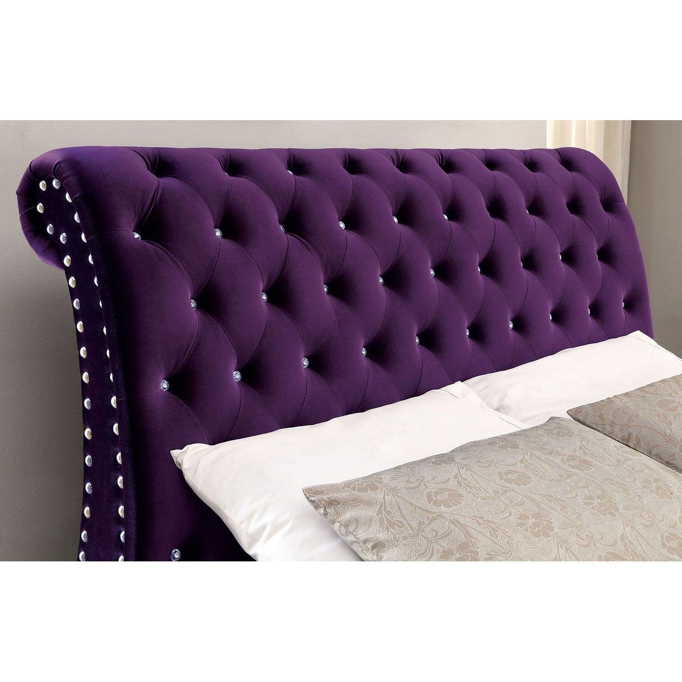  Furniture of America Noella Queen Sleigh Bed CM7128PR-Q-BED IMAGE 3