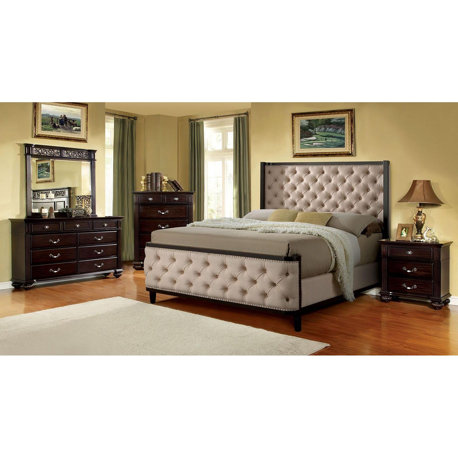  Furniture of America Chanelle California King Panel Bed CM7210CK-BED IMAGE 6