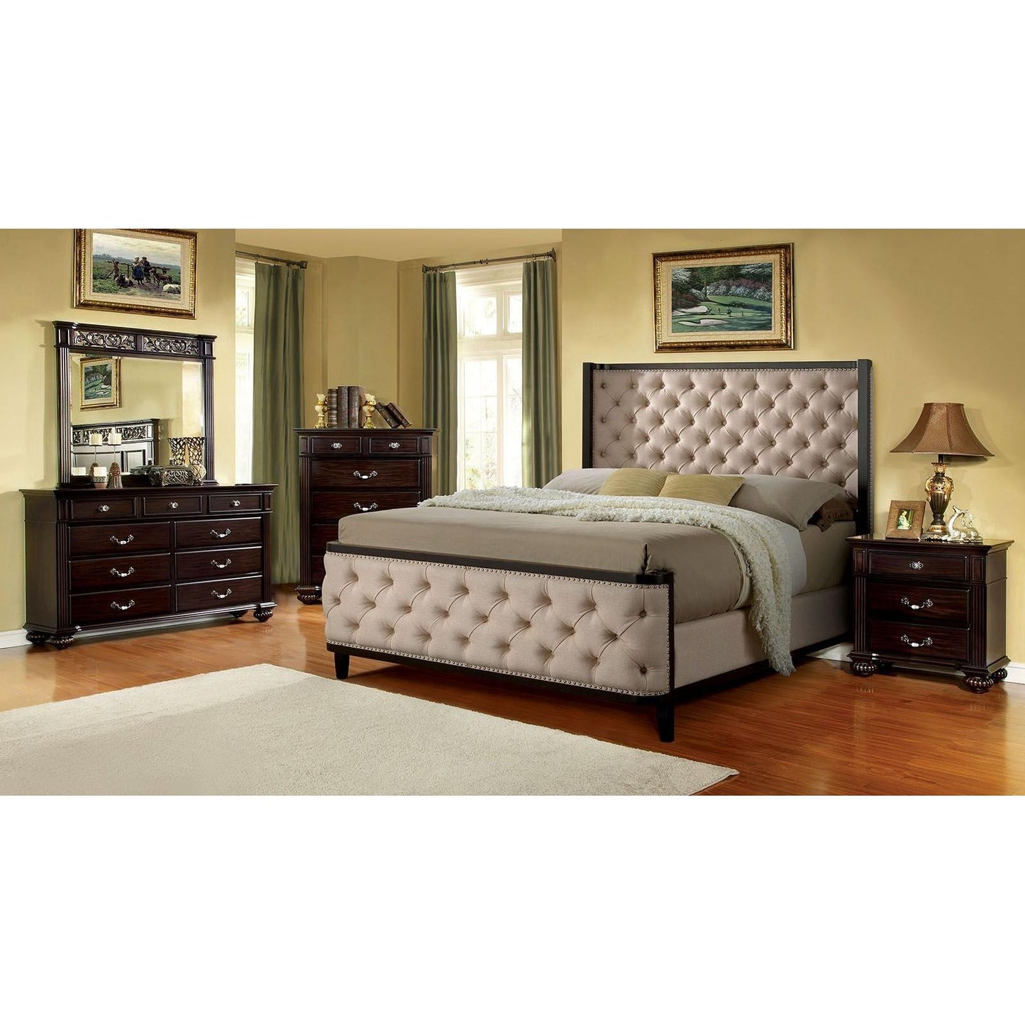  Furniture of America Chanelle King Panel Bed CM7210EK-BED IMAGE 6