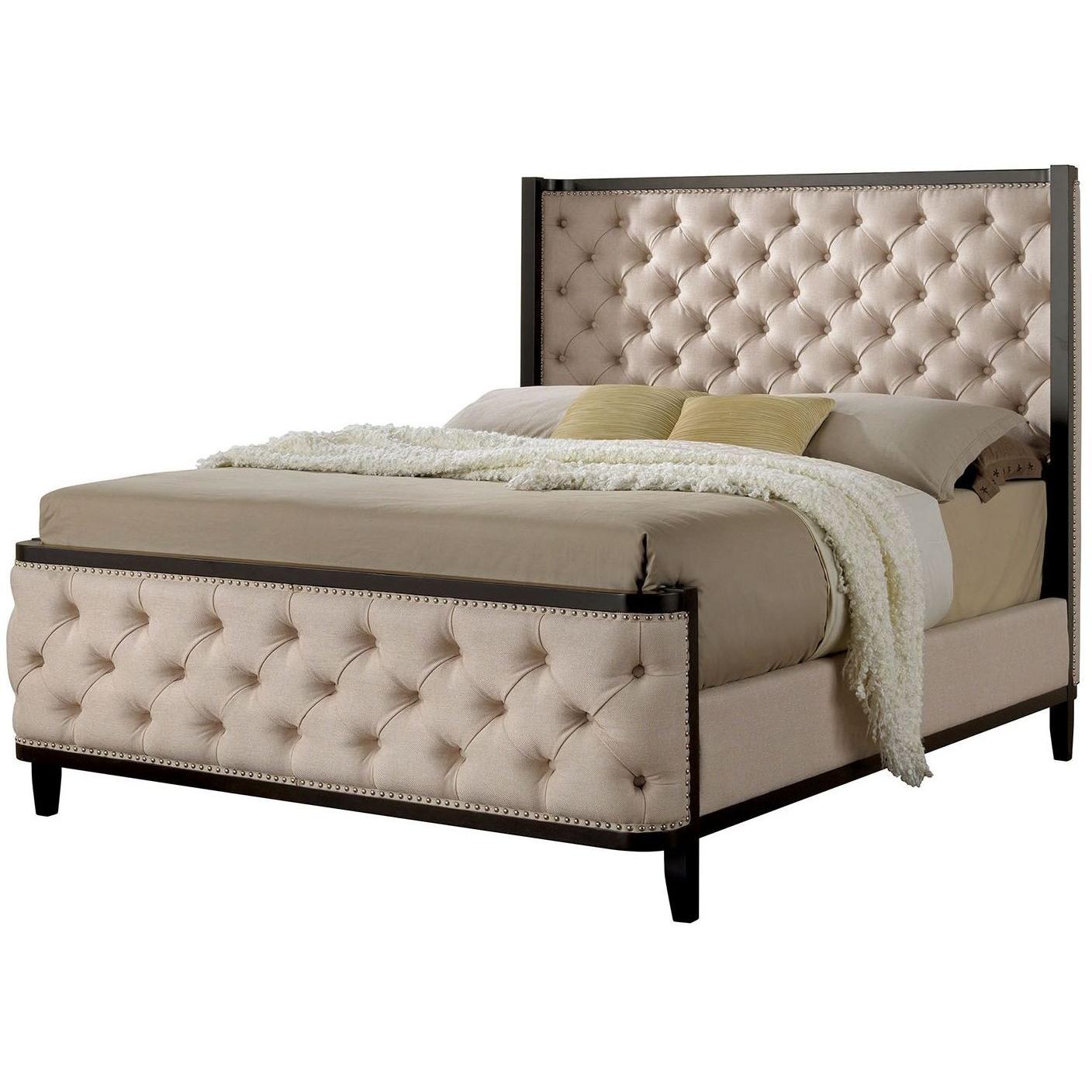  Furniture of America Chanelle Queen Panel Bed CM7210Q-BED IMAGE 1