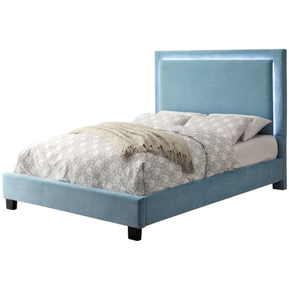  Furniture of America Erglow I California King Upholstered Panel Bed CM7695BL-CK-BED IMAGE 1