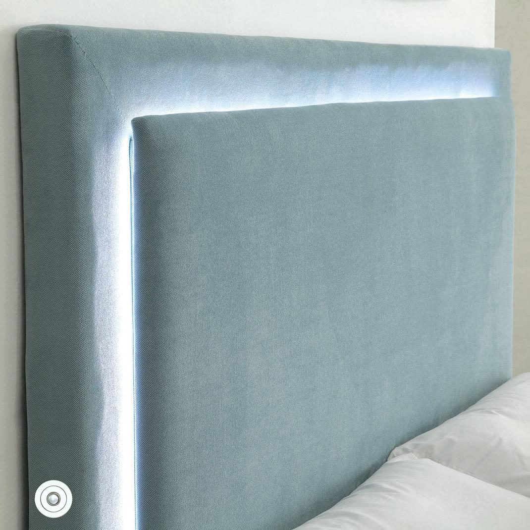  Furniture of America Erglow I California King Upholstered Panel Bed CM7695BL-CK-BED IMAGE 3