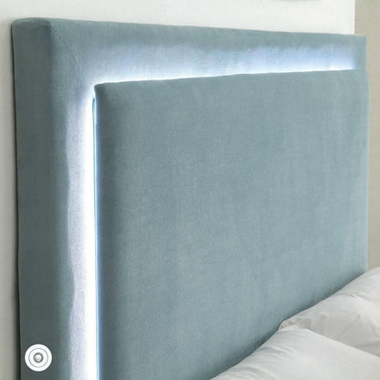  Furniture of America Erglow I Full Upholstered Panel Bed CM7695BL-F-BED IMAGE 3