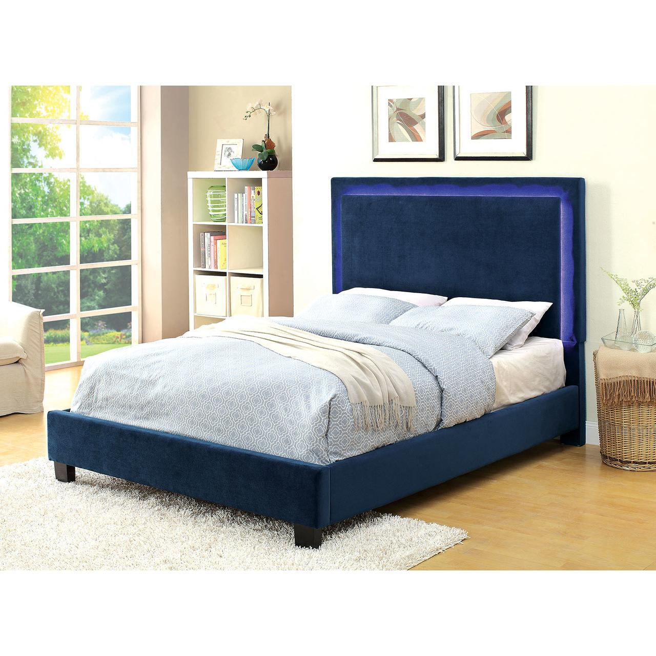  Furniture of America Erglow I Queen Upholstered Panel Bed CM7695NV-Q-BED IMAGE 10