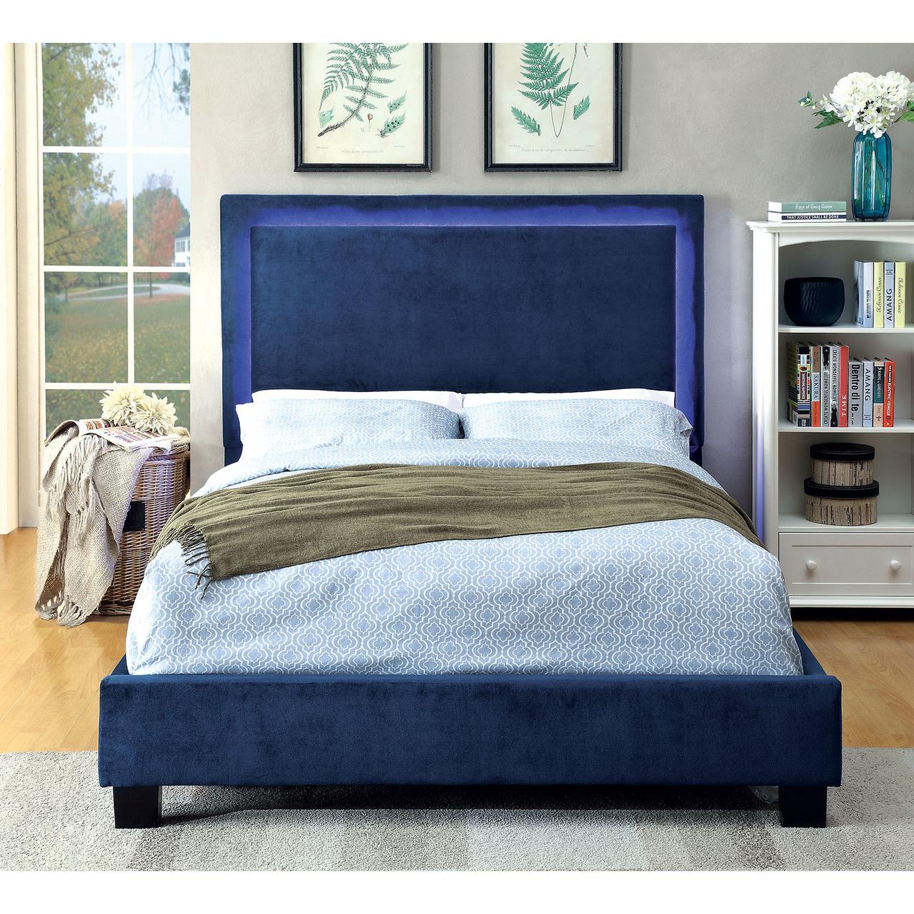  Furniture of America Erglow I Queen Upholstered Panel Bed CM7695NV-Q-BED IMAGE 9