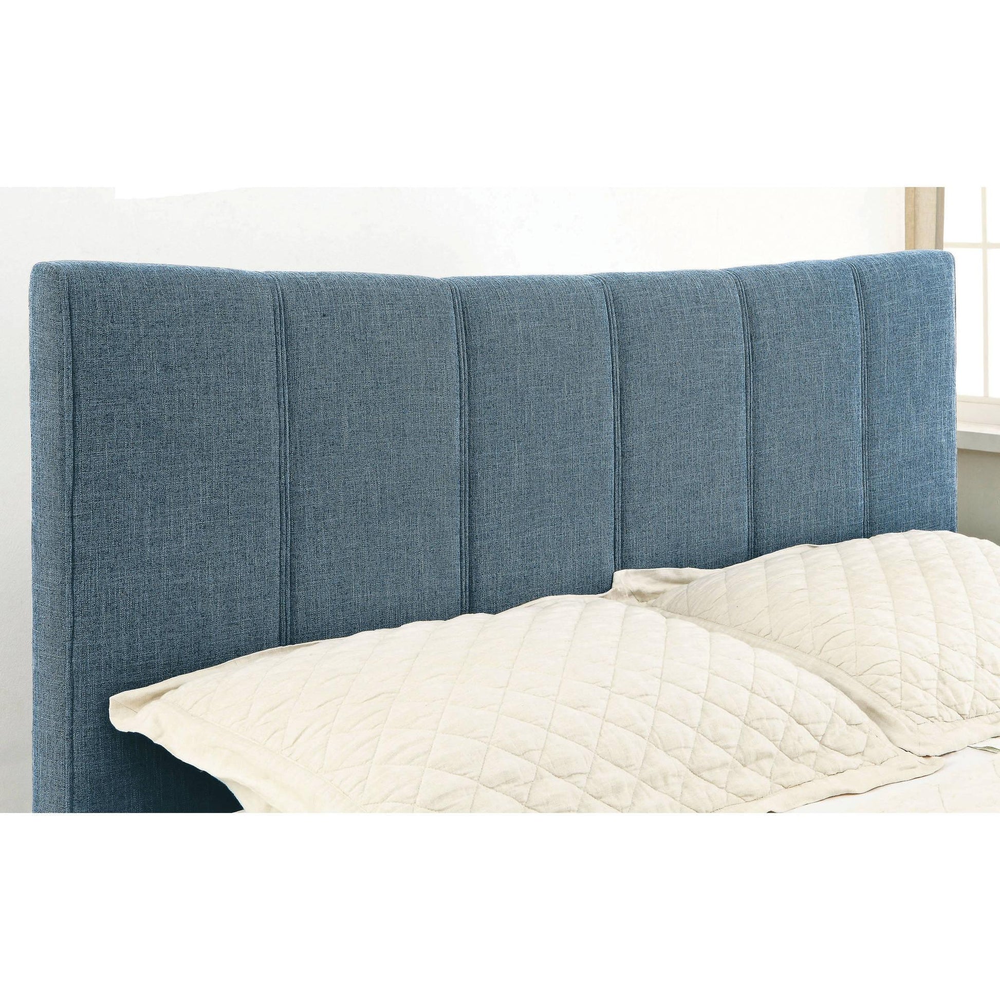  Furniture of America Ennis Twin Upholstered Panel Bed CM7678BL-T-BED IMAGE 2