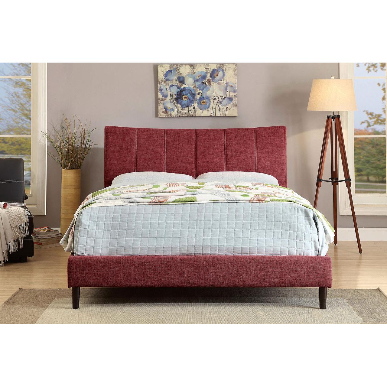  Furniture of America Ennis Full Upholstered Panel Bed CM7678RD-F-BED IMAGE 5