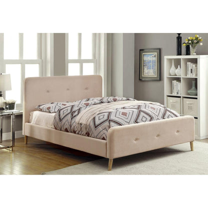  Furniture of America Barney Queen Upholstered Panel Bed CM7272BG-Q-BED IMAGE 1