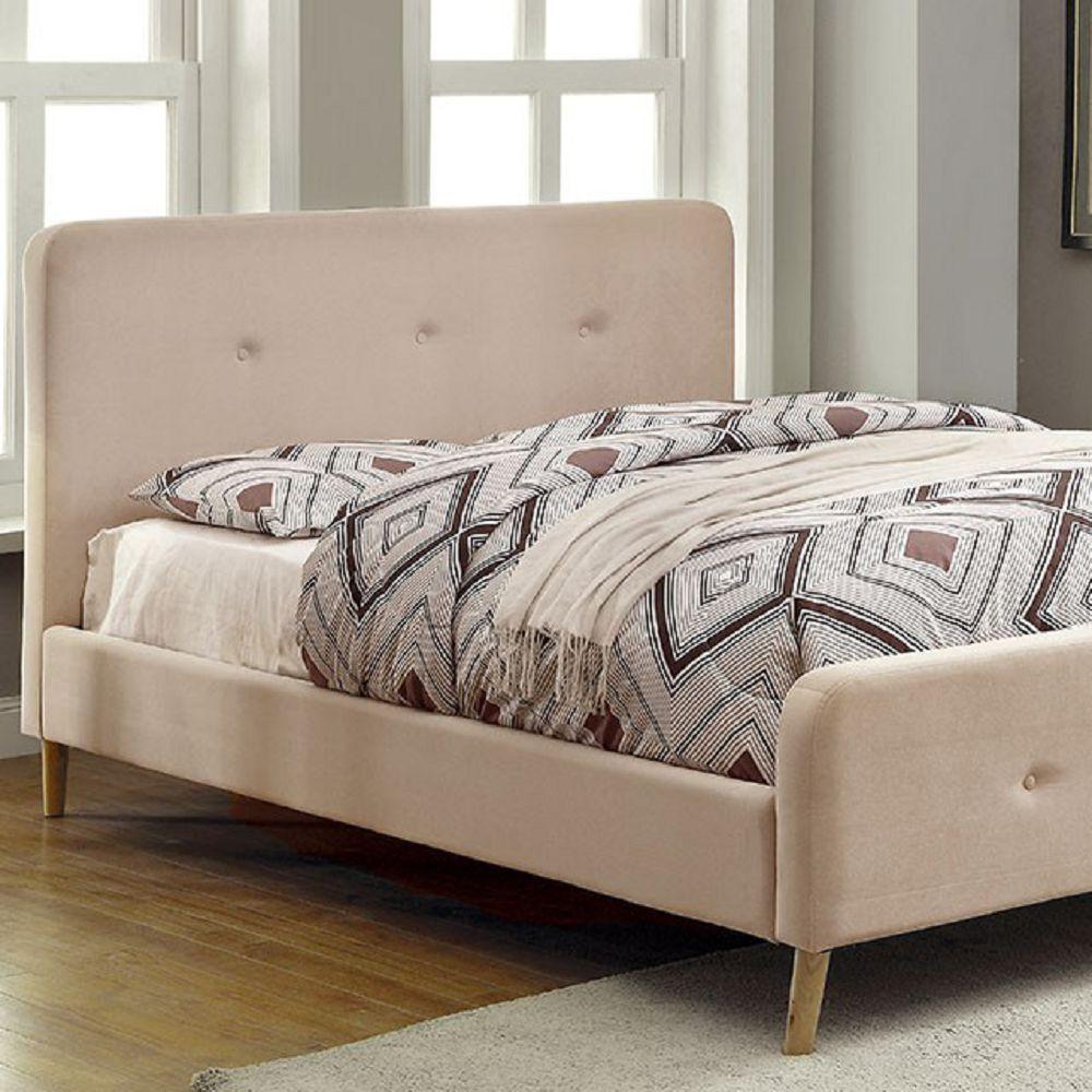  Furniture of America Barney Full Upholstered Panel Bed CM7272BG-F-BED IMAGE 3