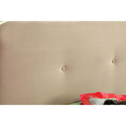  Furniture of America Barney Twin Upholstered Panel Bed CM7272BG-T-BED IMAGE 2