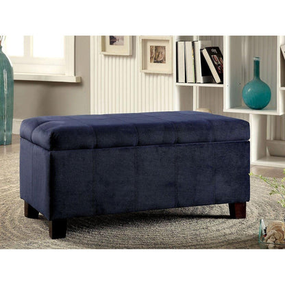  Furniture of America Remi Fabric Storage Ottoman CM-BN6036NV IMAGE 4