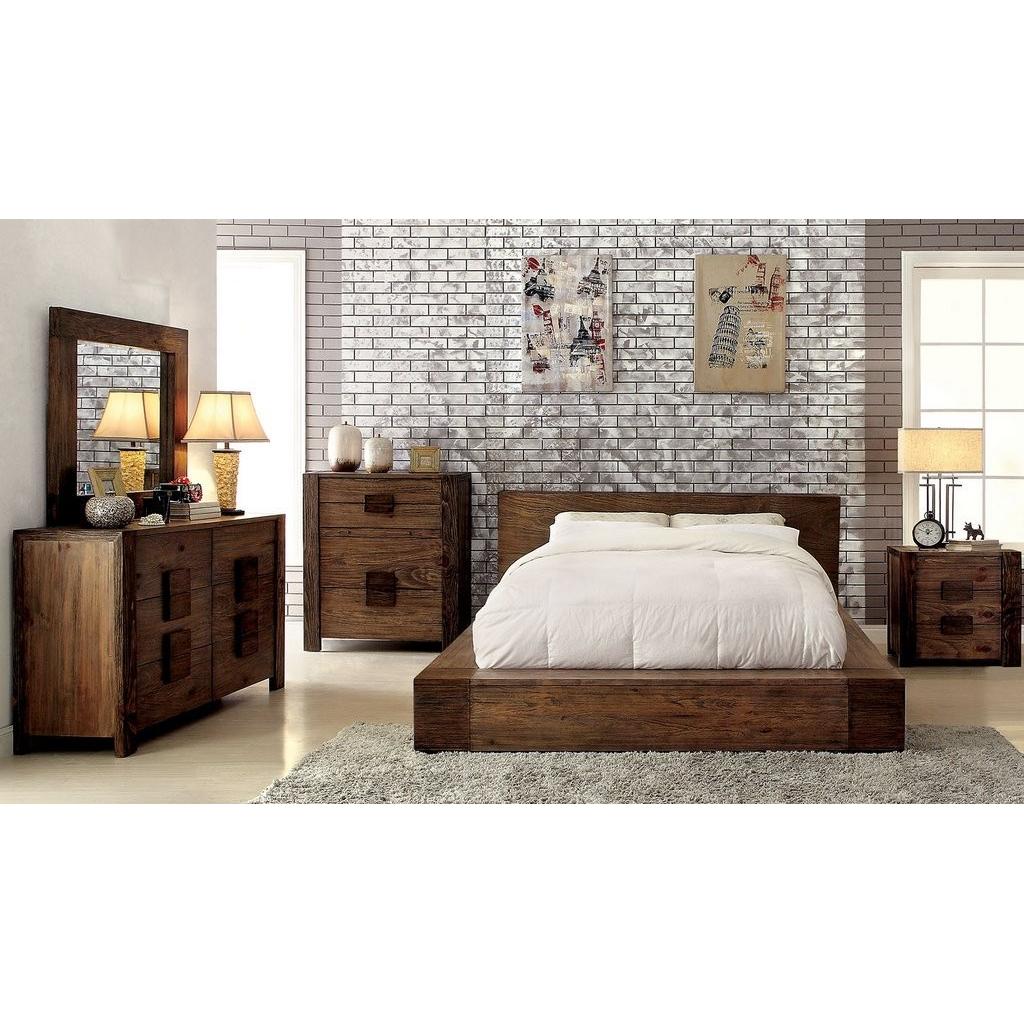  Furniture of America Janeiro Queen Panel Bed CM7628Q-BED IMAGE 2