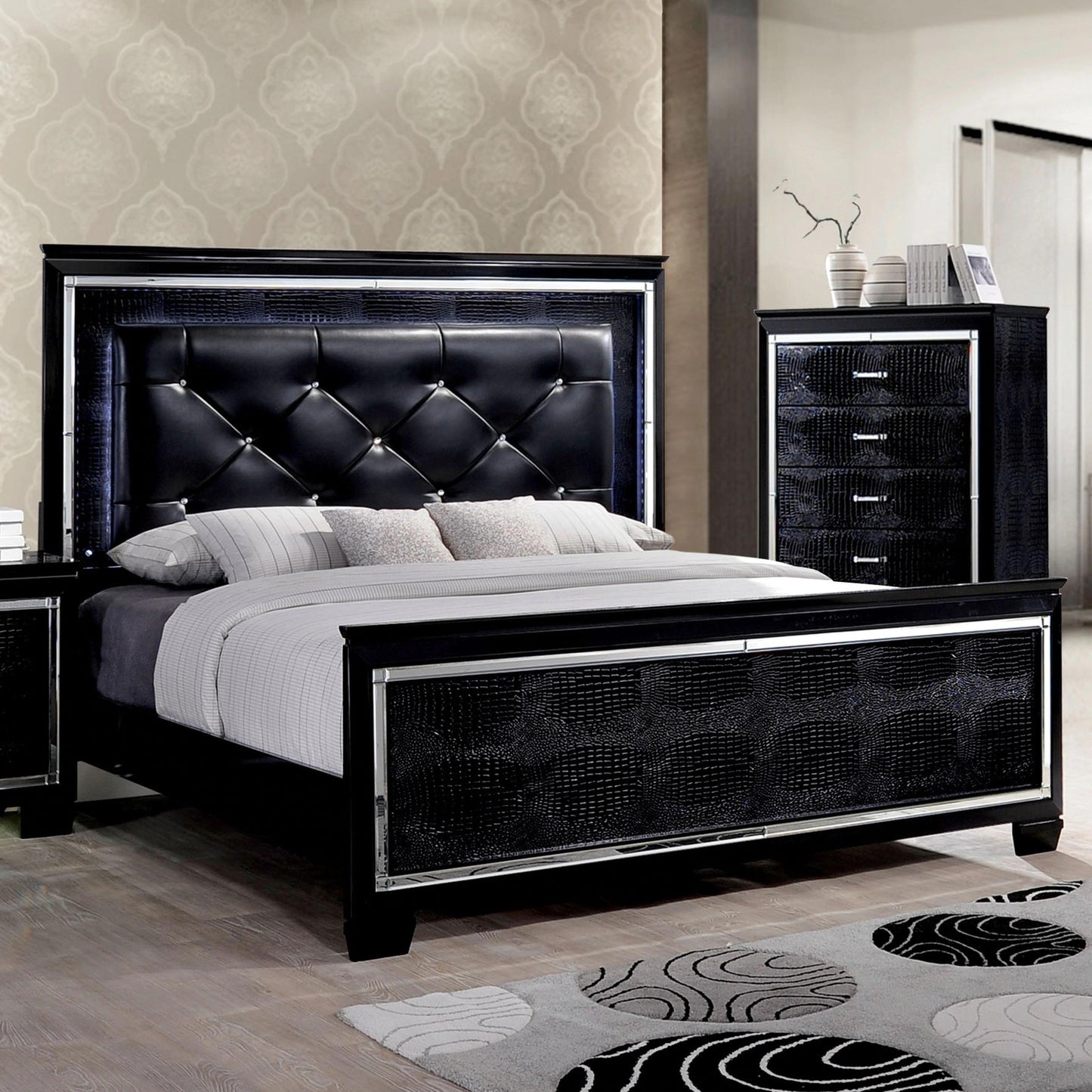 Furniture of America Bellanova CM7979BK-Q Queen Bed IMAGE 2