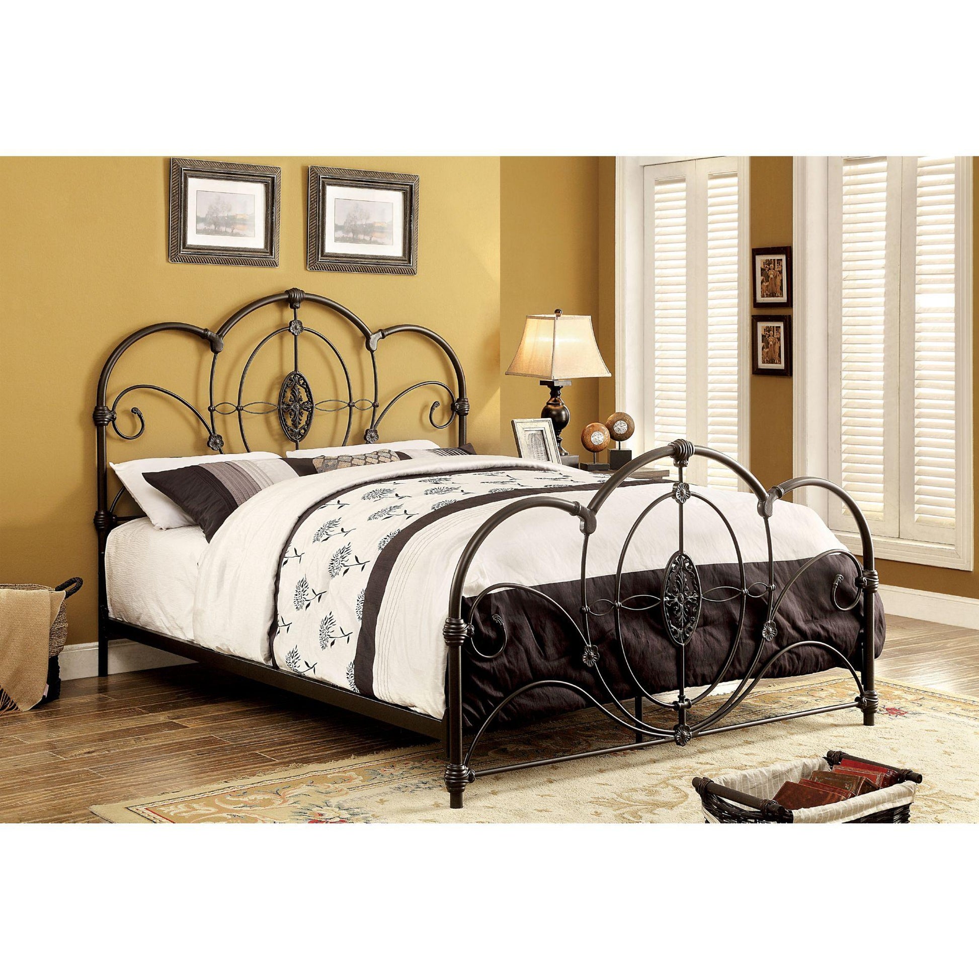  Furniture of America Jania Queen Bed CM7709BK-Q IMAGE 1