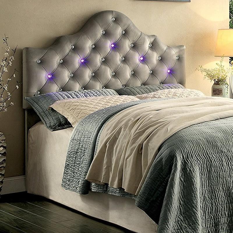  Furniture of America Bed Components Headboard CM7404GY-HB-K IMAGE 1