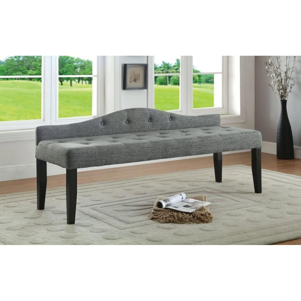  Furniture of America Alipaz Bench CM-BN6796GY-L IMAGE 2