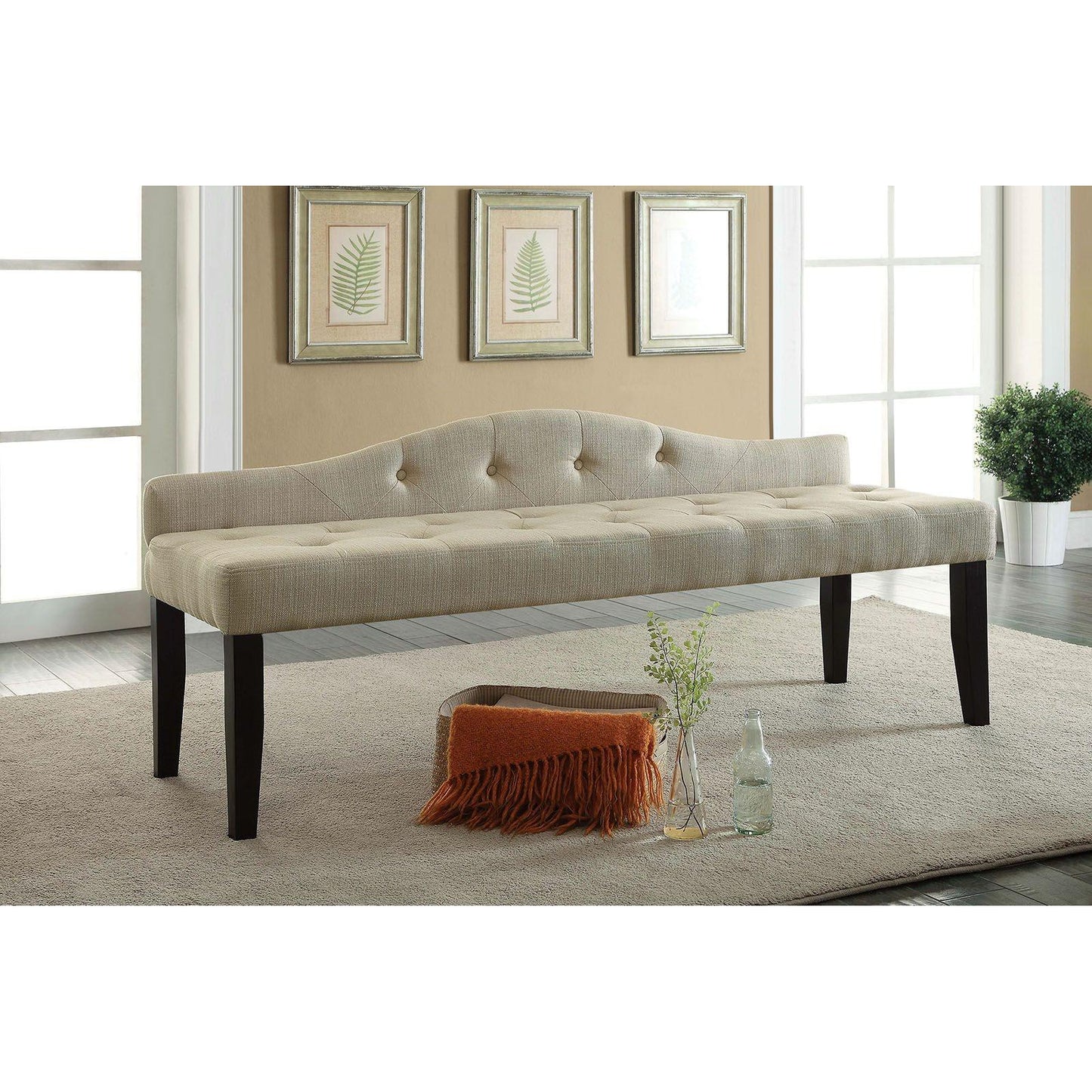  Furniture of America Alipaz Bench CM-BN6796IV-L IMAGE 2