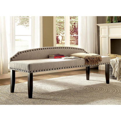  Furniture of America Hasselt Bench CM-BN6880BG-L IMAGE 2