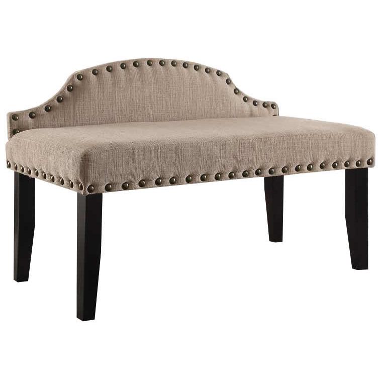  Furniture of America Hasselt Bench CM-BN6880BG-S IMAGE 1