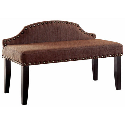  Furniture of America Hasselt Bench CM-BN6880BR-S IMAGE 1