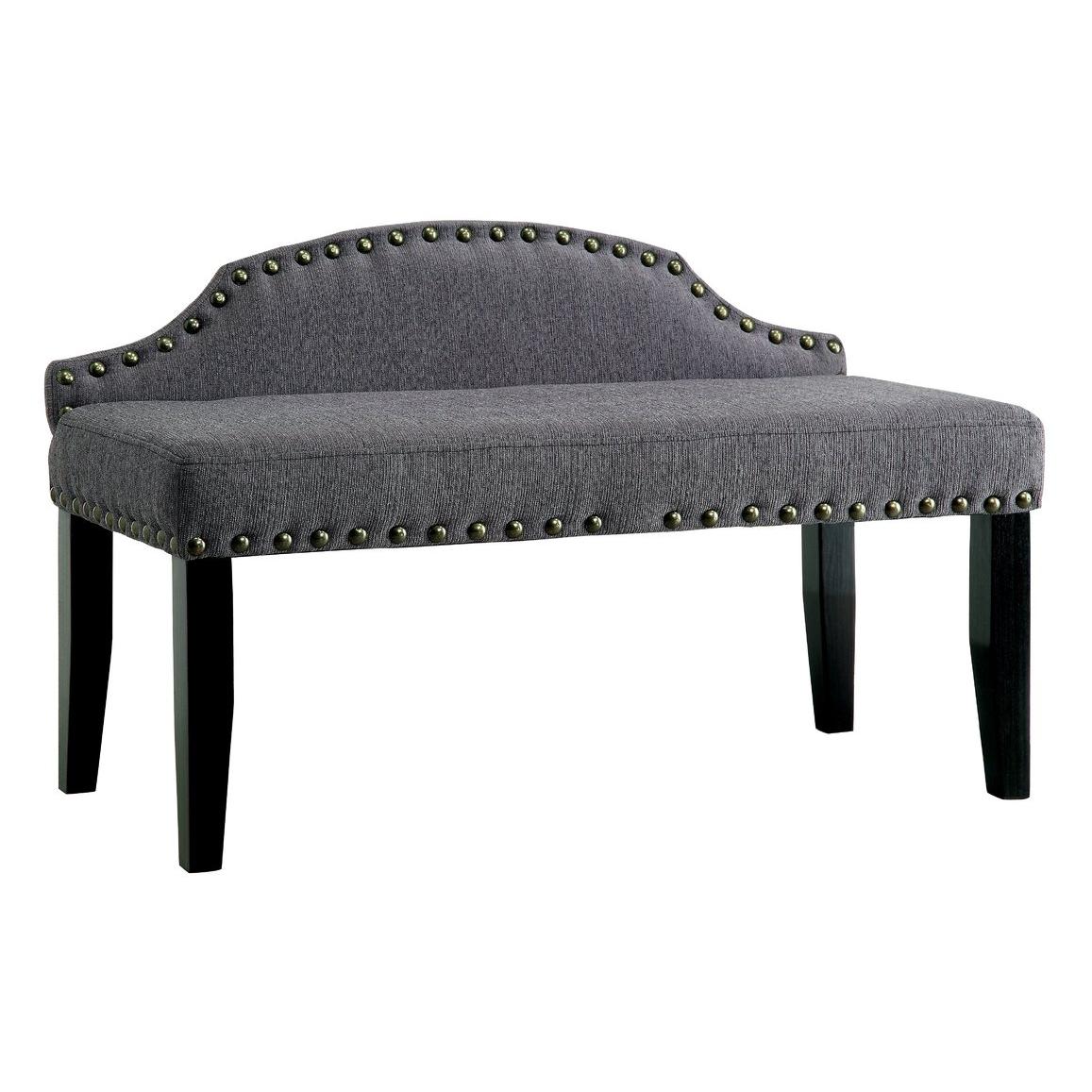  Furniture of America Hasselt Bench CM-BN6880GY-S IMAGE 1