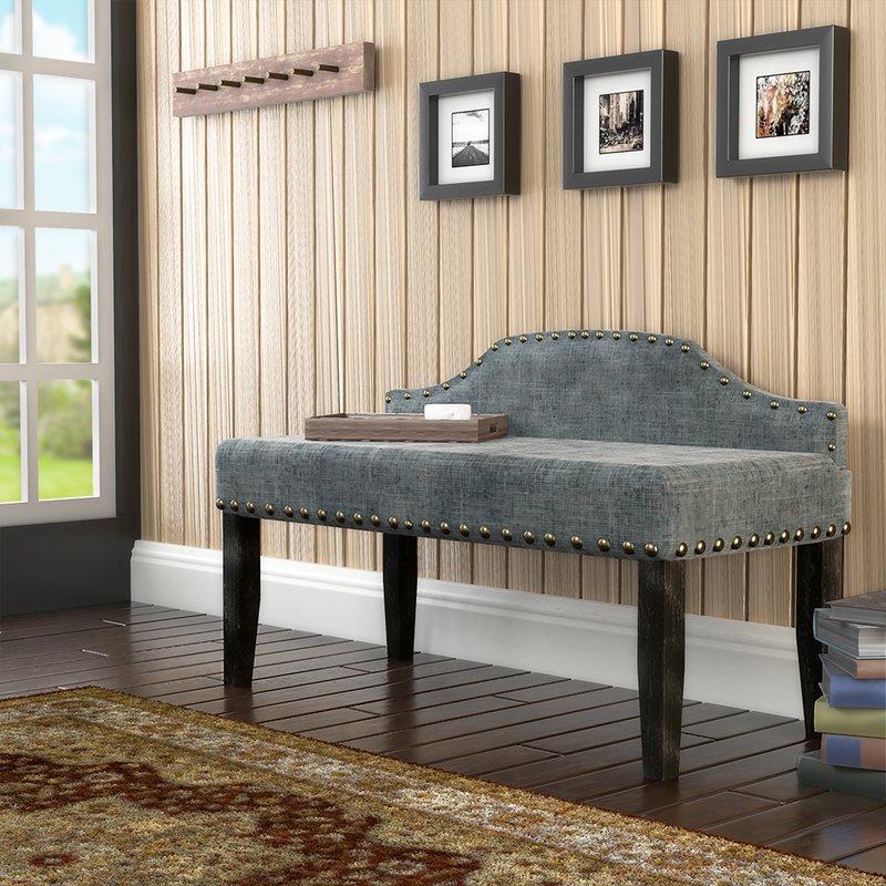  Furniture of America Hasselt Bench CM-BN6880GY-S IMAGE 3