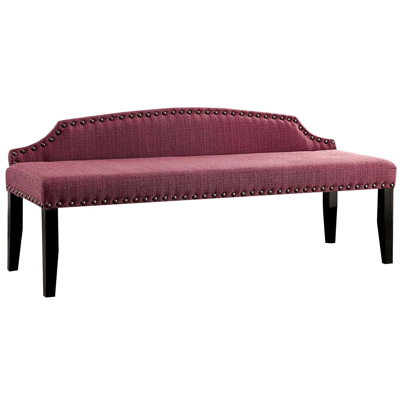  Furniture of America Hasselt Bench CM-BN6880PR-L IMAGE 1
