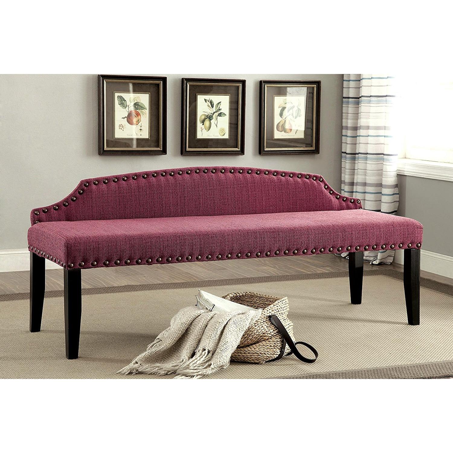  Furniture of America Hasselt Bench CM-BN6880PR-L IMAGE 2