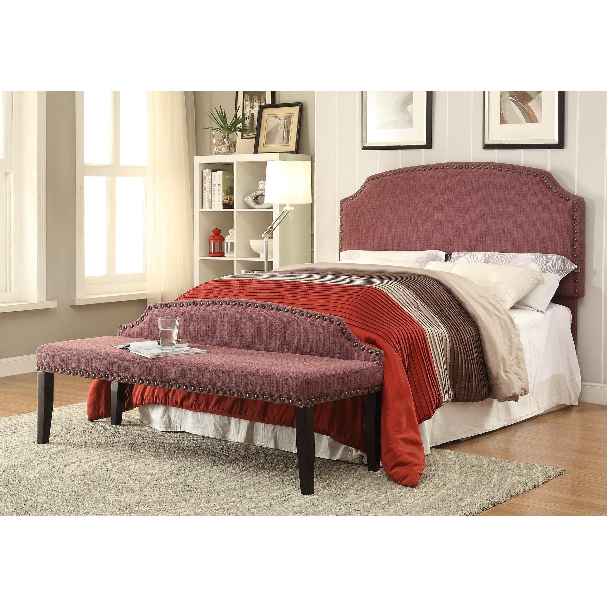  Furniture of America Hasselt Bench CM-BN6880PR-L IMAGE 4
