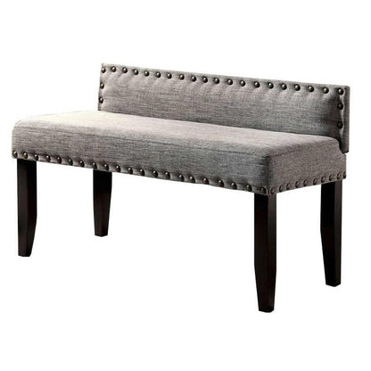  Furniture of America Herstal Bench CM-BN6051GY-S IMAGE 1