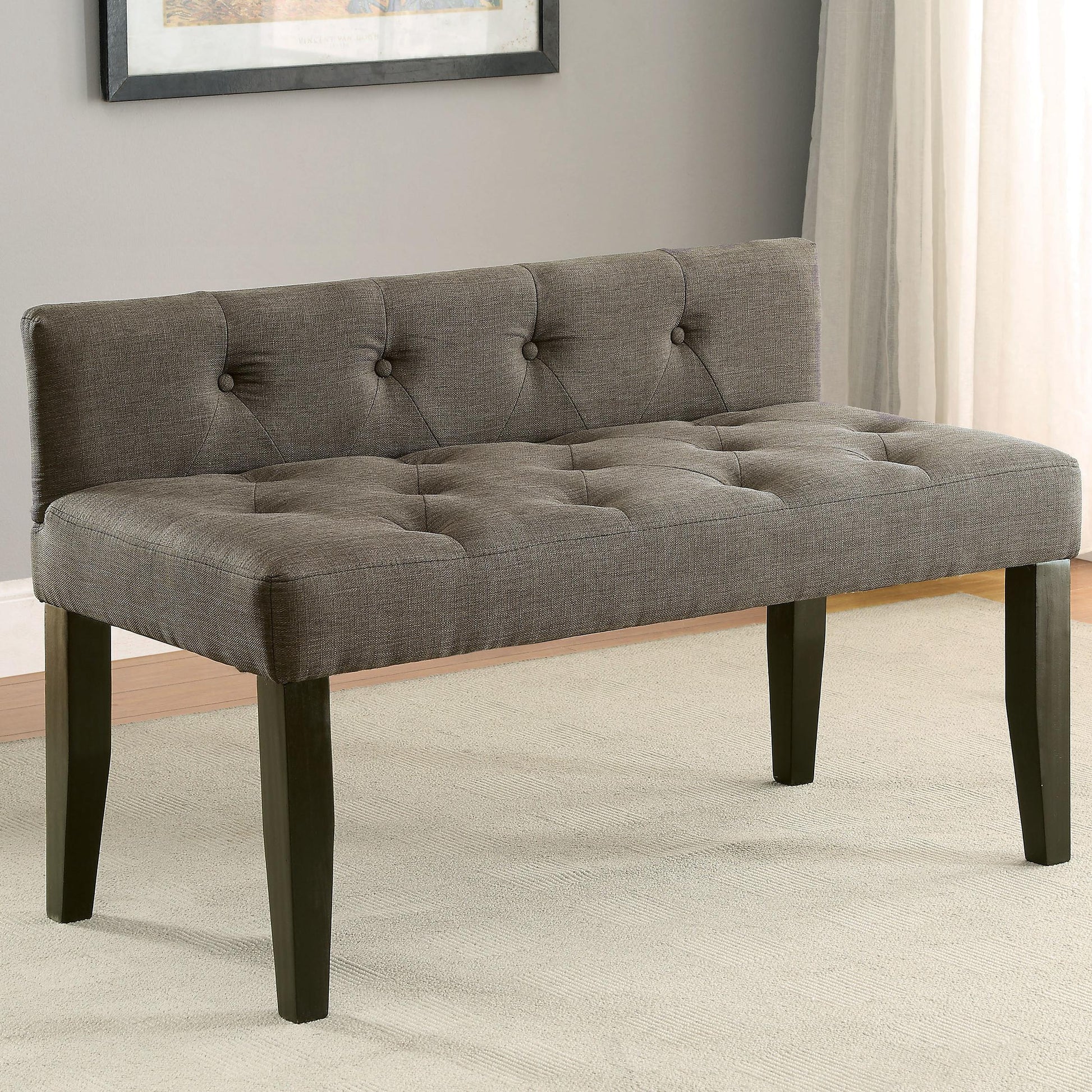  Furniture of America Leeroy III Bench CM-BN6794LB-S IMAGE 2