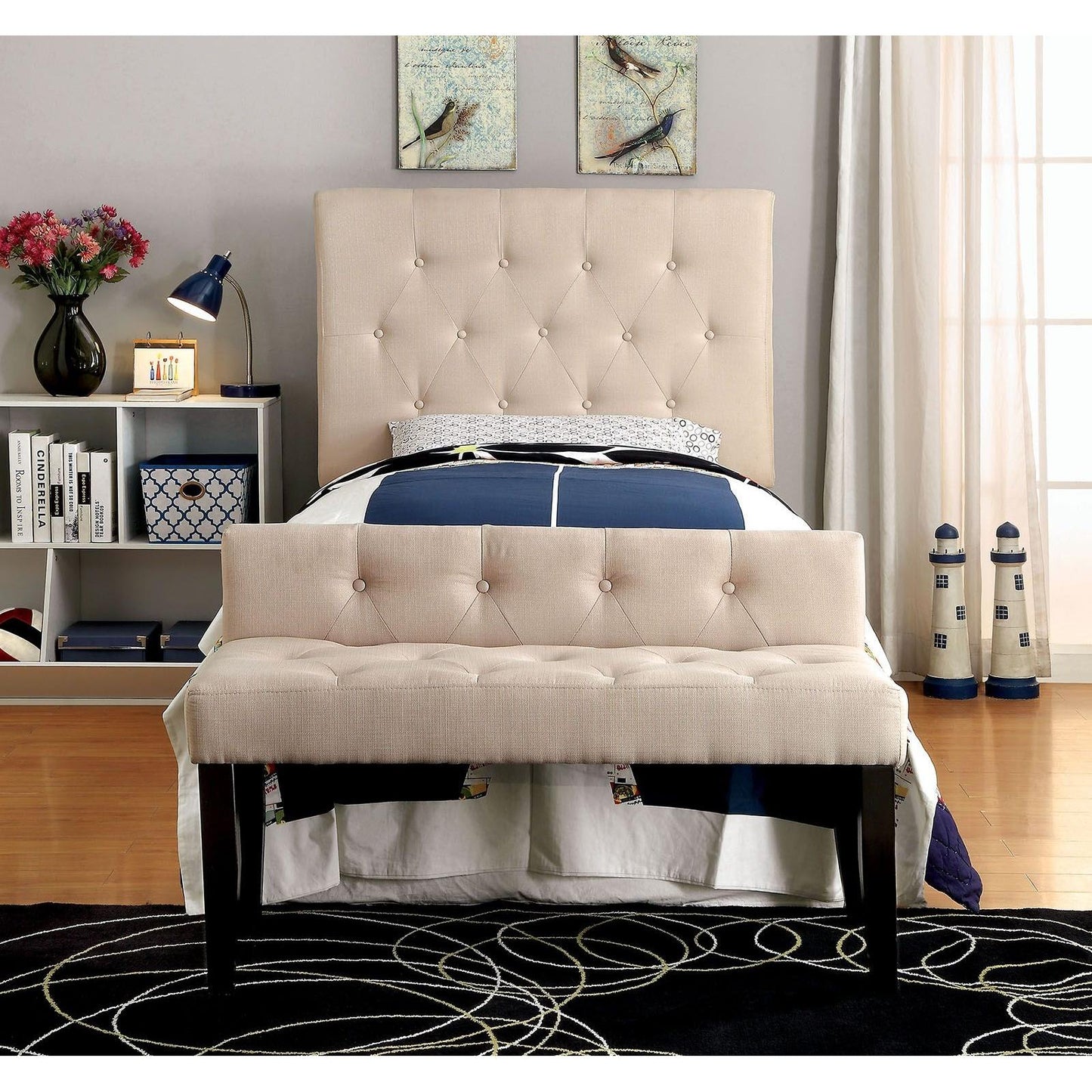  Furniture of America Leeroy III Bench CM-BN6794IV-S IMAGE 3