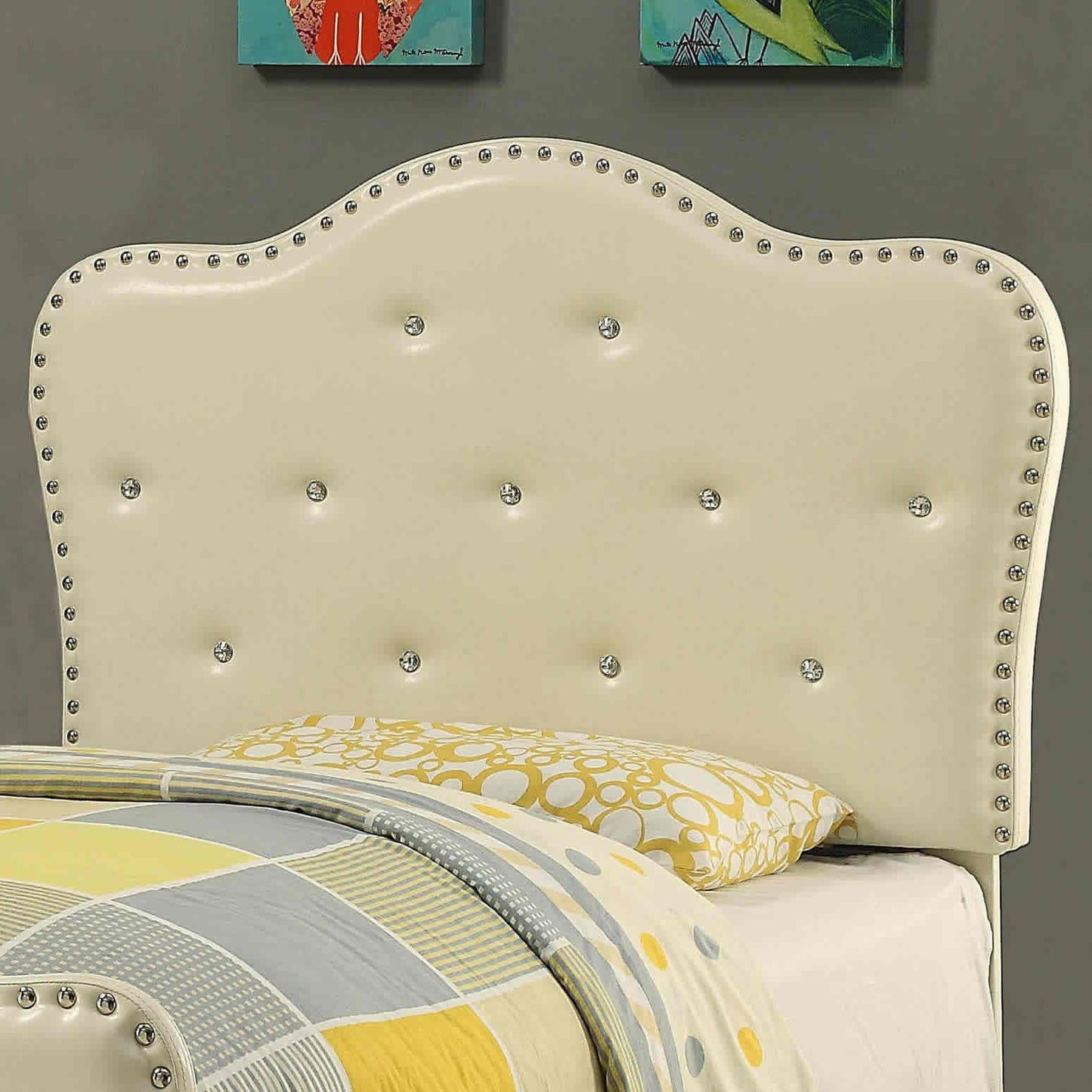  Furniture of America Kids Bed Components Headboard CM7883IV-HB-T IMAGE 2