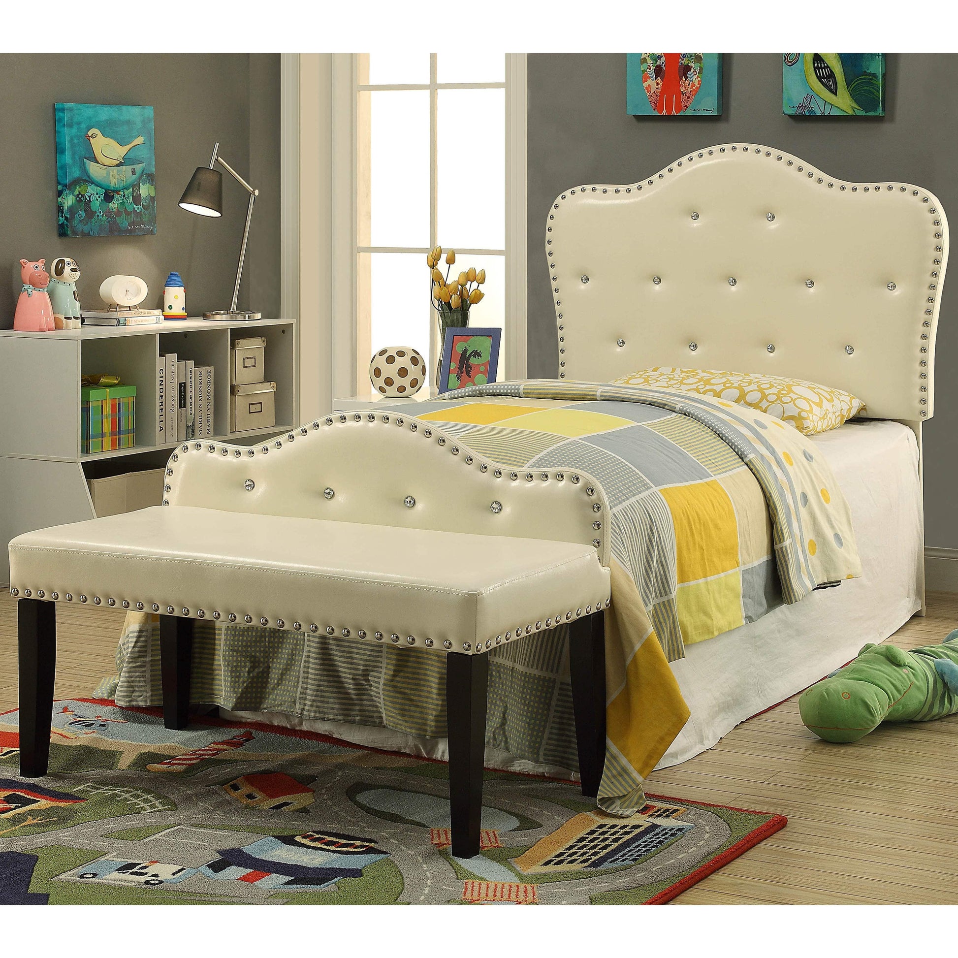  Furniture of America Kids Seating Bench CM-BN6883IV-S IMAGE 3