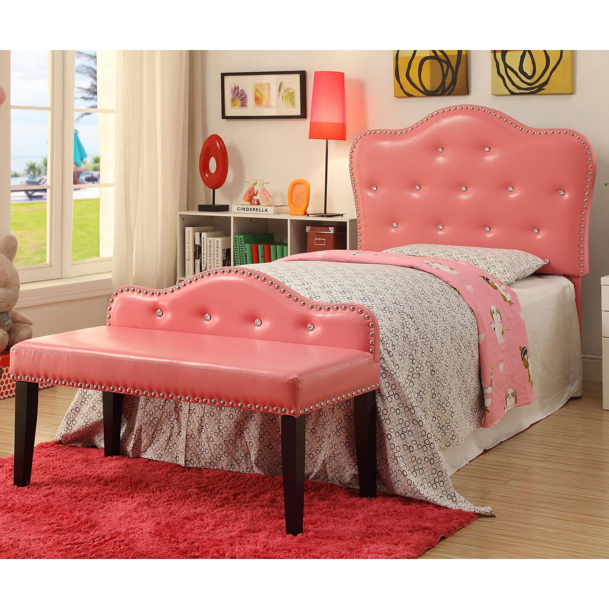  Furniture of America Kids Seating Bench CM-BN6883PK-S IMAGE 3