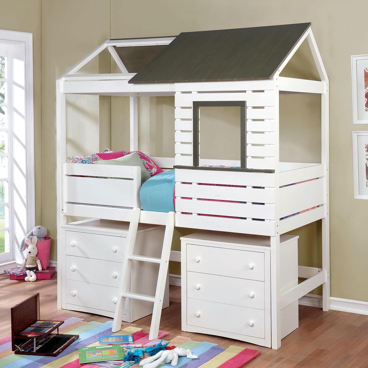  Furniture of America Kids Beds Loft Bed CM7137-BED IMAGE 3