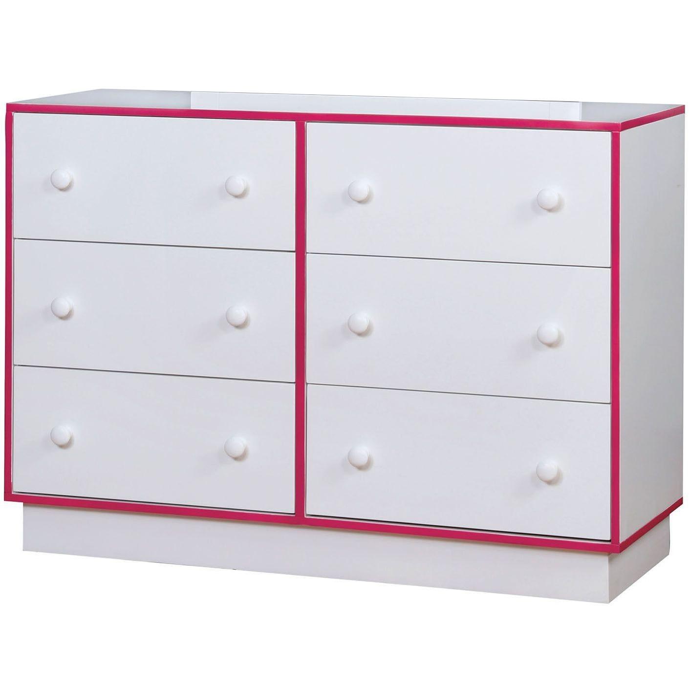 Furniture of America Bobbi 6-Drawer Kids Dresser CM7852PK-D IMAGE 1
